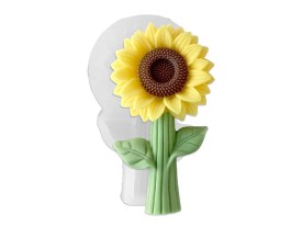 Molde silicona girasol con hojas
